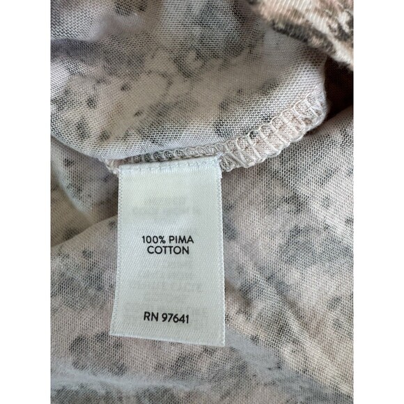 Pure Jill Pink Scoop Neck Elliptical Tee Pima Cotton Geometric Soft Cozy Tunic M - Picture 4 of 7